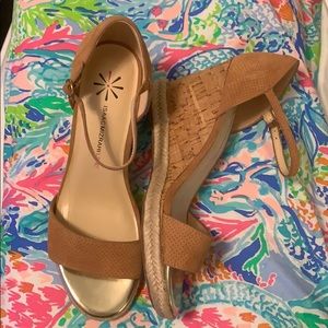 NWOT Issac Mizrahi Cork Wedges